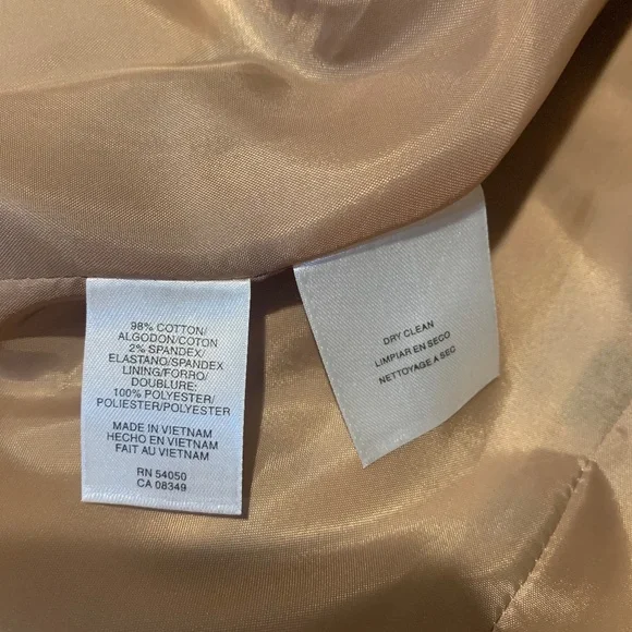 Jones New York Signature Stretch Black/Tan Leopard Lined Blazer sz 10 - Picture 7 of 7